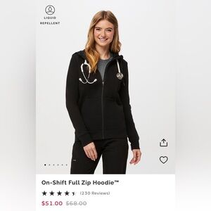 FIGS on shift hoodie